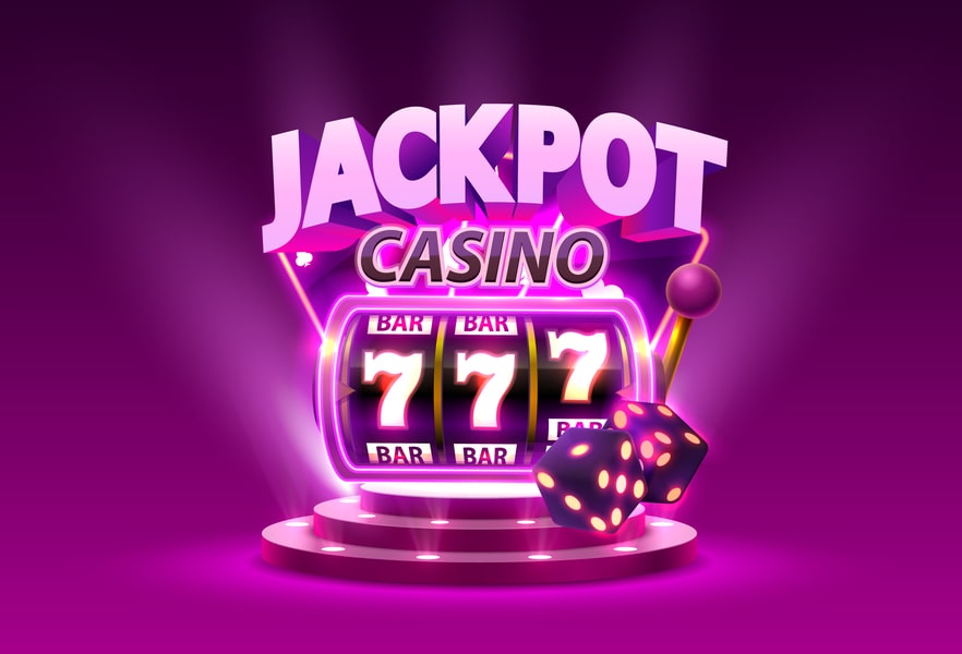Animation of a Slot Machine Hitting a Jackpot