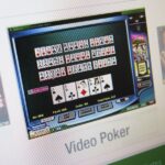 Video Poker Played on a Computer Screen