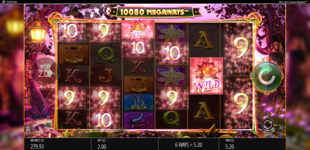 Wish Upon a Jackpot Megaways Pigs Will Fly Free Spins Screen