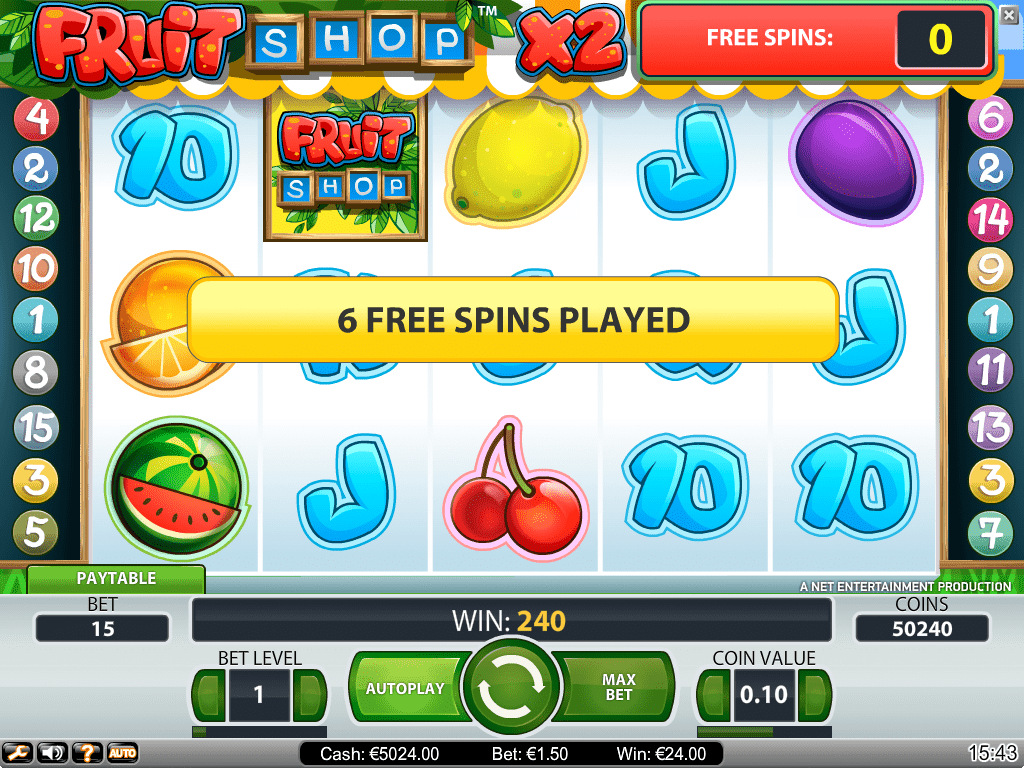 Fruit Shop Slot Free Spins