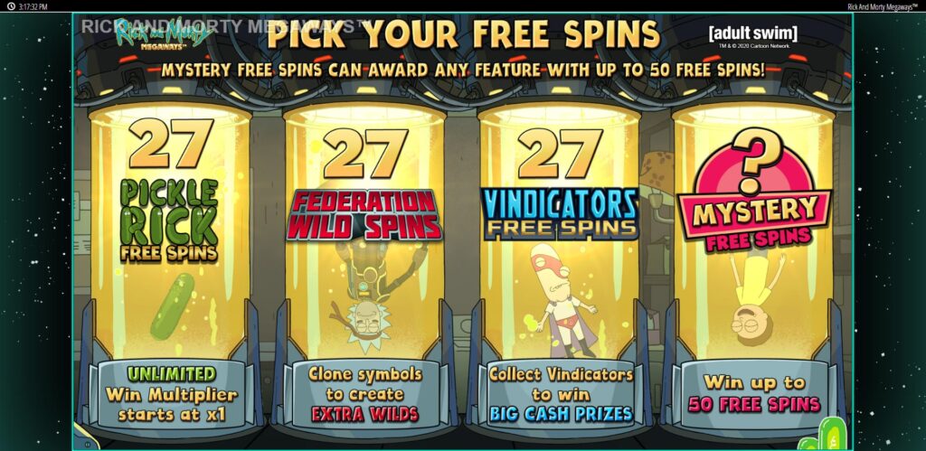 Rick and Morty Megaways Free  Spins Explained