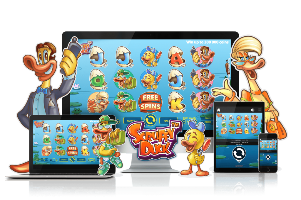 Scruffy Duck Slot Game On Mobile Table and Desktop
